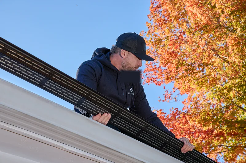 Alu-Rex gutter guard installation for Caledonia and Rochester homes